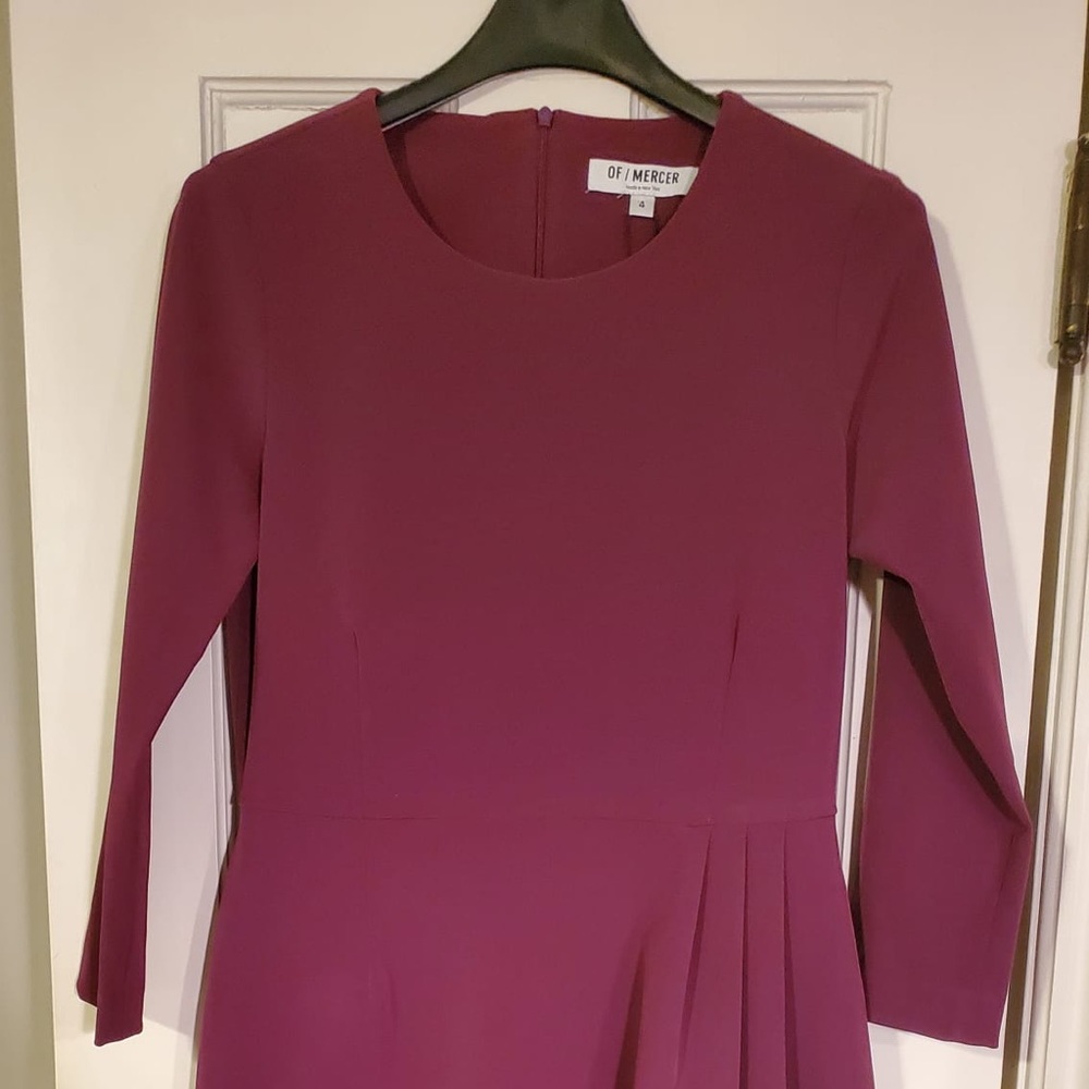 New with tags, cranberry, long sleeve size 4 dress